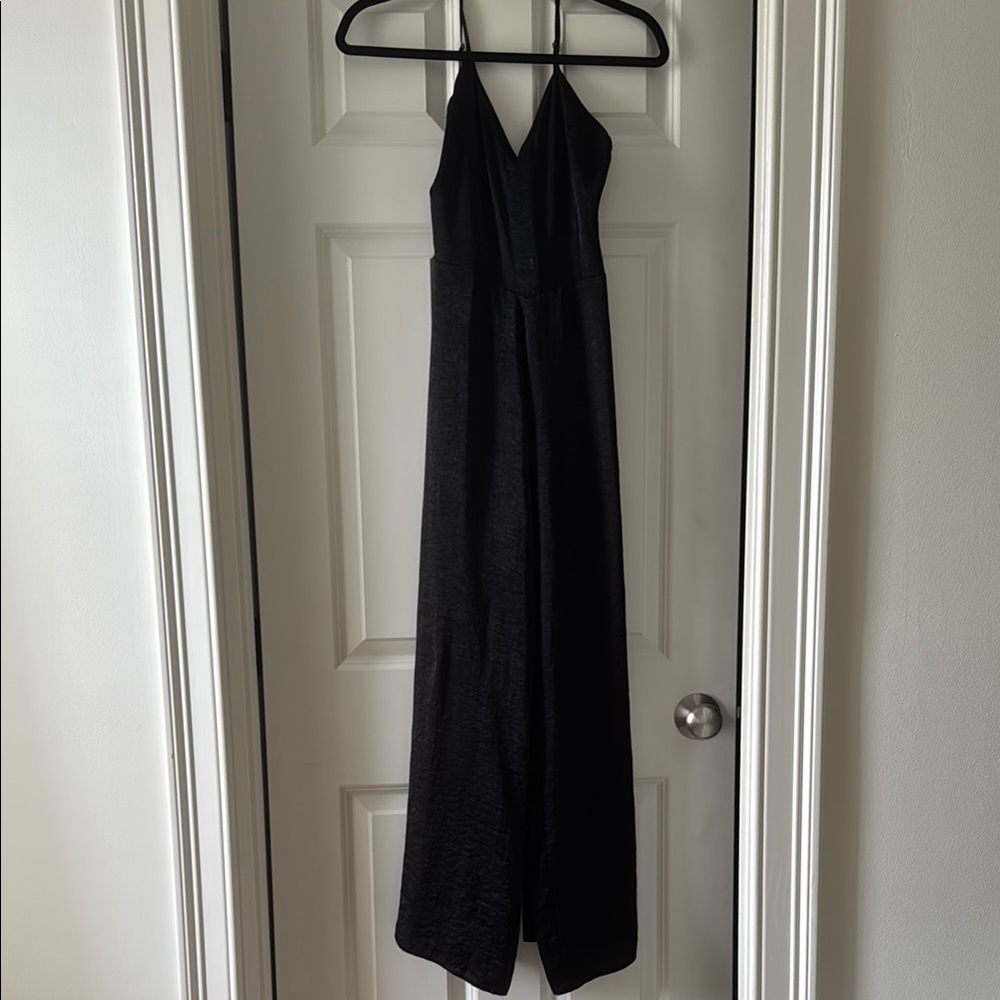 ASOS Elegant Black Halter Jumpsuit